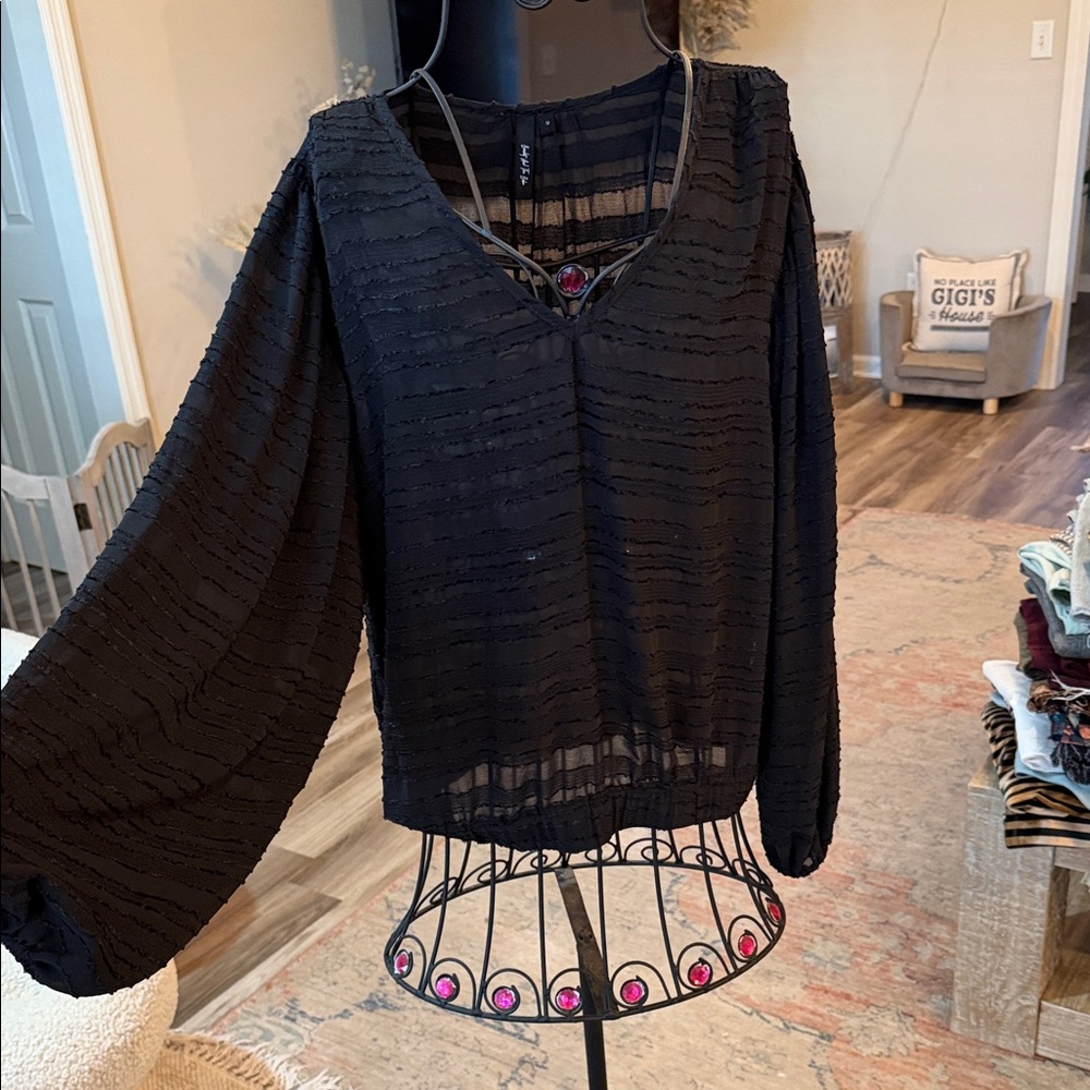 Chic Black Women's Blouse